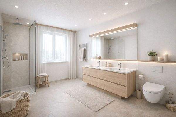 KI-generiert Badezimmer