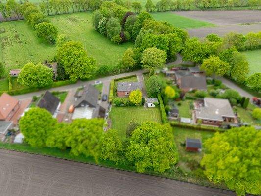 Blick auf das Grundstück