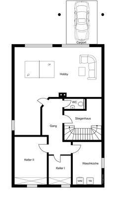 Grundriss KG ohne Maßstab