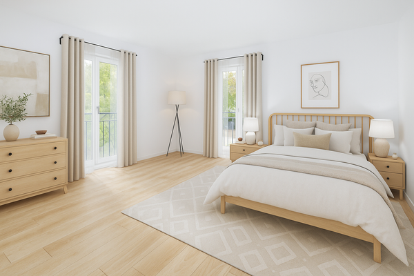 Schlafzimmer (virtuell möbliert)