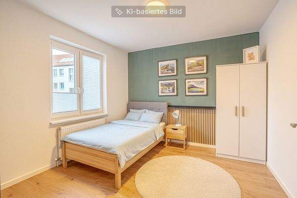 Arbeitszimmer als Kinderzimmer digital möbliert