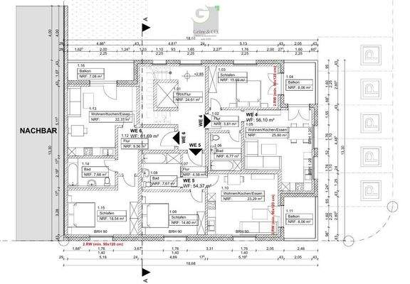 Grundriss, 1. Obergeschoss