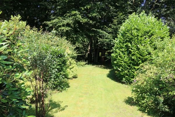 Blick von der Terrasse in den Garten