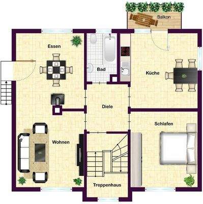 Obergeschoss Internet