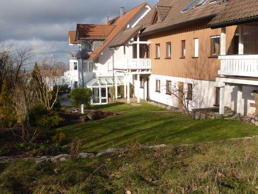 Blick auf die Terrasse