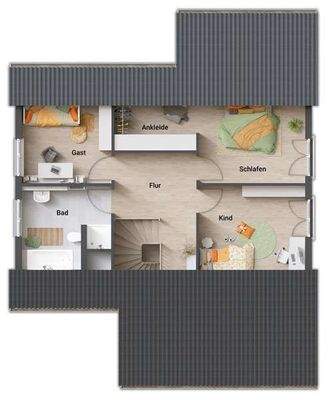 Grundriss DG Winterg.+ Carport