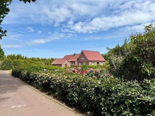 Auffahrt zum Wohnhaus