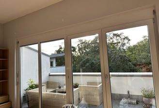 Blick auf die Terrasse