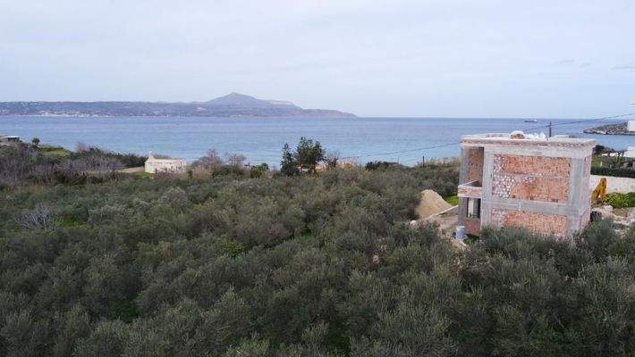 Kreta, Kera bei Kalyves: Villa mit Panoramablick aufs Meer, nur wenige Schritte vom Strand entfernt, zu verkaufen
