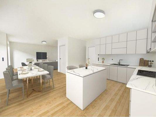 Küchenbereich - digitales Staging