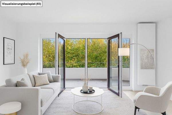 Wohnzimmer Visualisierungsbeispiel (KI)