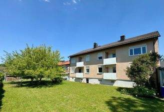 Südansicht mit Gemeinschaftsgarten
