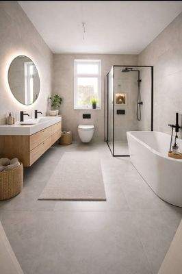 geplantes Badezimmer