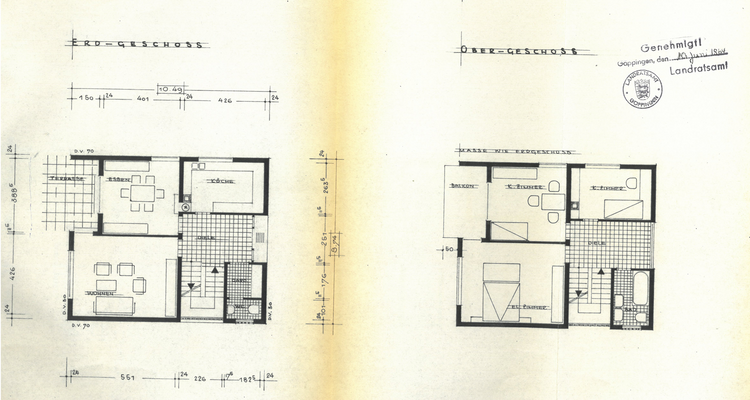 EG und 1 OG Grundriss
