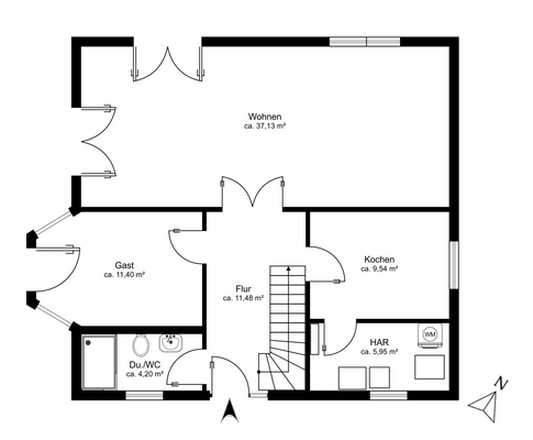 Grundriss Erdgeschoss