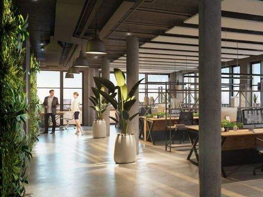 Visualisierung Open Space Büro