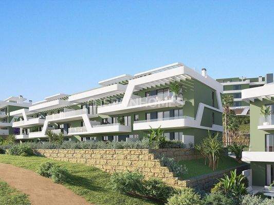 Golf Front Sea View Apartments with Large Terraces in Mijas