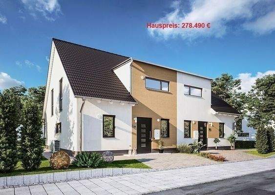 Doppelhaus-Duett-125-Strasse-Trend-Photovoltaik-Waermepumpe-Sonderausstattung