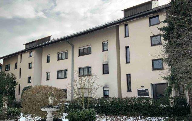 Ansicht Wohnanlage mit Hauseingängen