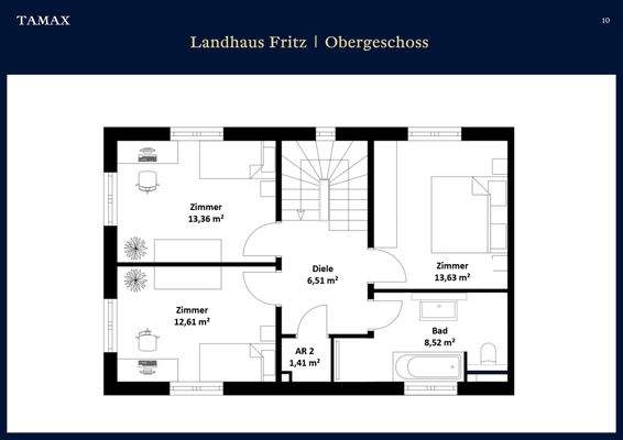 Grundriss Obergeschoß