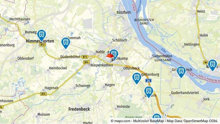 Geolyzer Kartenausschnitt