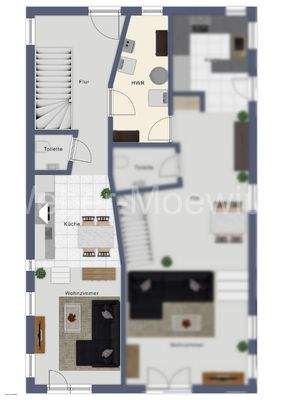 3383-ETW Grundriss Erdgeschoss WE 2