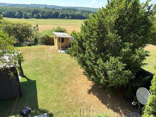 Ausblick Balkon WE 04 EG links