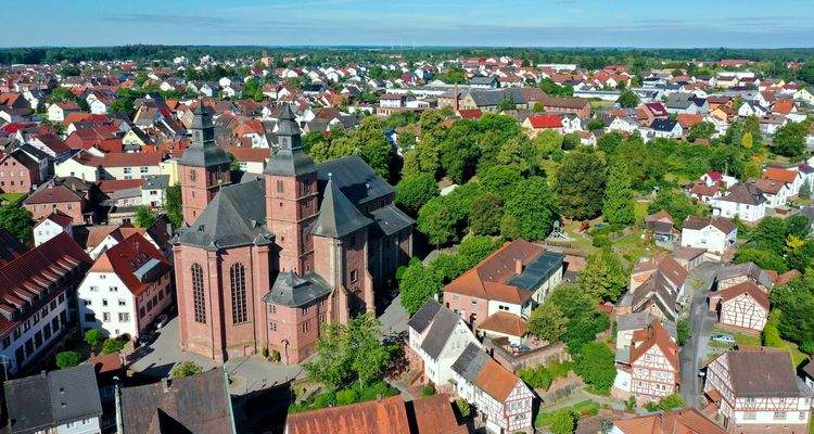 Walldürn mit der Wallfahrtskirche St. Georg