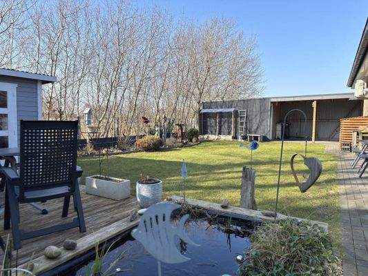 Blick auf das Grundstück