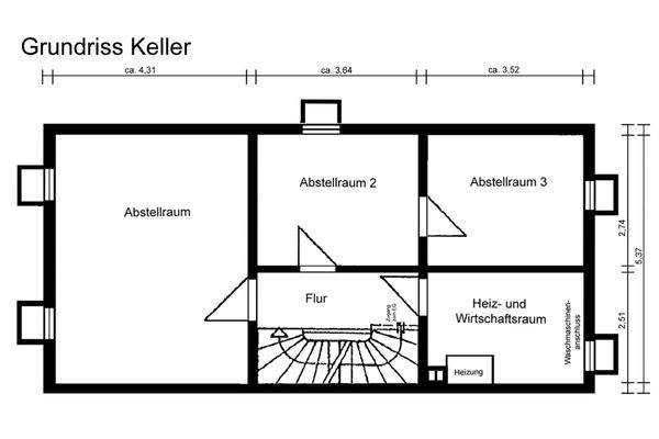 Grundriss Kellergeschoss