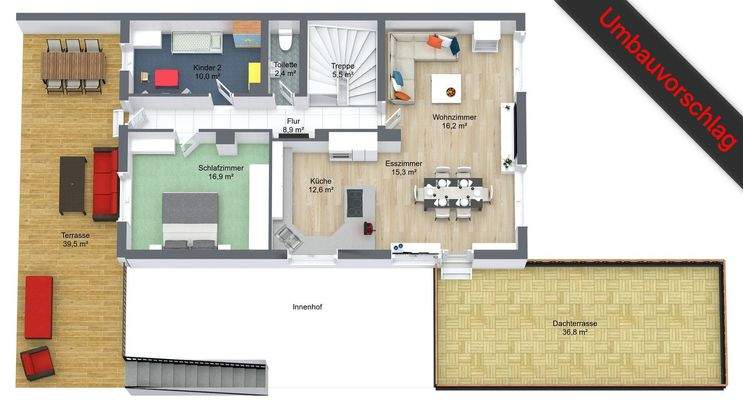 Umbauvorschlag - Obergeschoss