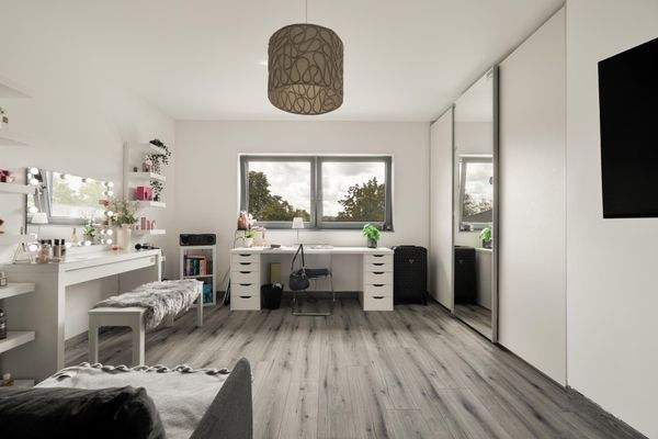 Schlafzimmer Musterhaus