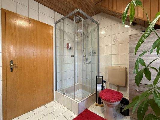 Bad mit Dusche und WC