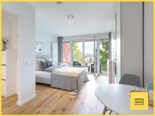 1-Zimmer Studio mit großem Balkon