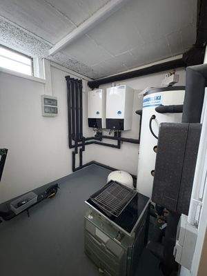 Technikraum im Mehrfamilienhaus