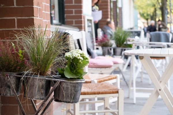 Cafés direkt vor der Haustür