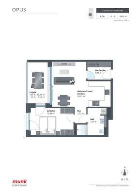 Grundriss - nicht maßstabsgetreu - 