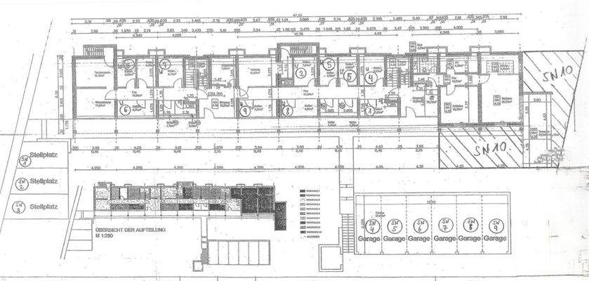 Grundriss Tiefgarage
