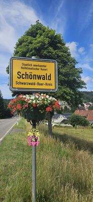 Ortsschild Schönwald 