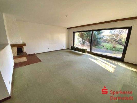 Wohnbereich mit Kamin