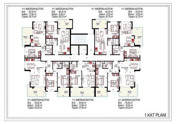 Mediterranean View Apartments within Complex in Kargıcak