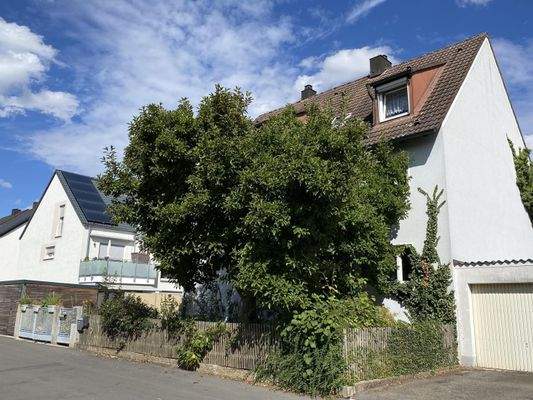 Ansicht mit Baumbestand