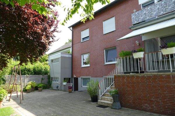 Treppe in den Garten vom Erdgeschoss