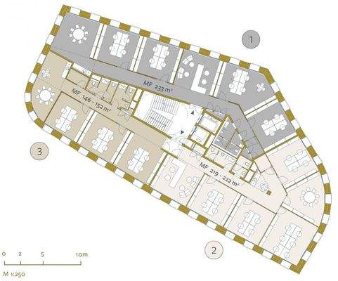 BT B 1. - 4. OG 3-Teilung