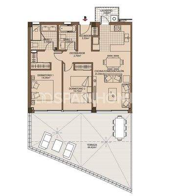 Sea View Real Estate with Terraces in a Popular area of Fuengirola