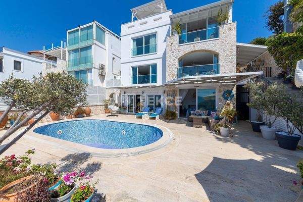 Spacious and Modern Villa with Panoramic Sea View in Kalkan Antalya