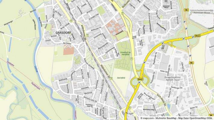 Geolyzer Kartenausschnitt