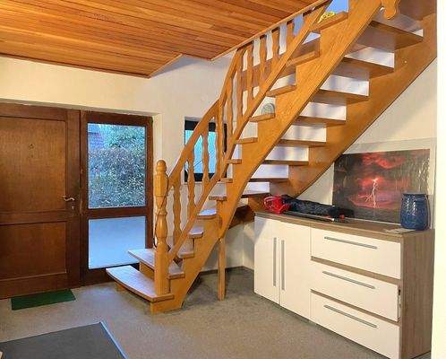 bequem auf den Dachboden