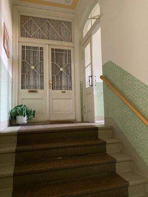 Heller Hausflur mit Pflanze