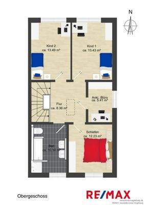 Grundriss Obergeschoss 